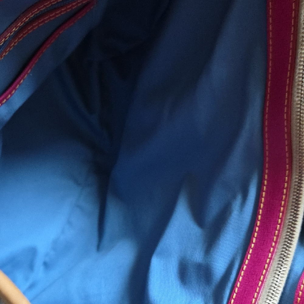 Dooney & Bourke Black and Tan Tote Bag - Picture 9 of 13